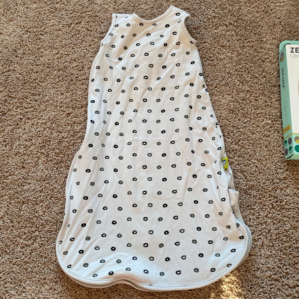 Nested Bean Sleep Sack with Black Dots